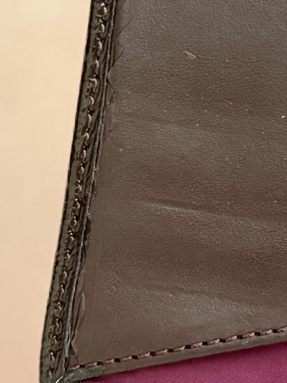 COACH Sateen Signature Purple & Orange Flap Wallet Organizer 💜🤎🧡 - Picture 10 of 16